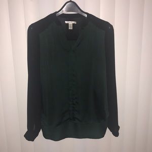 Kenneth Cole NY, Emerald Blouse, Size Medium